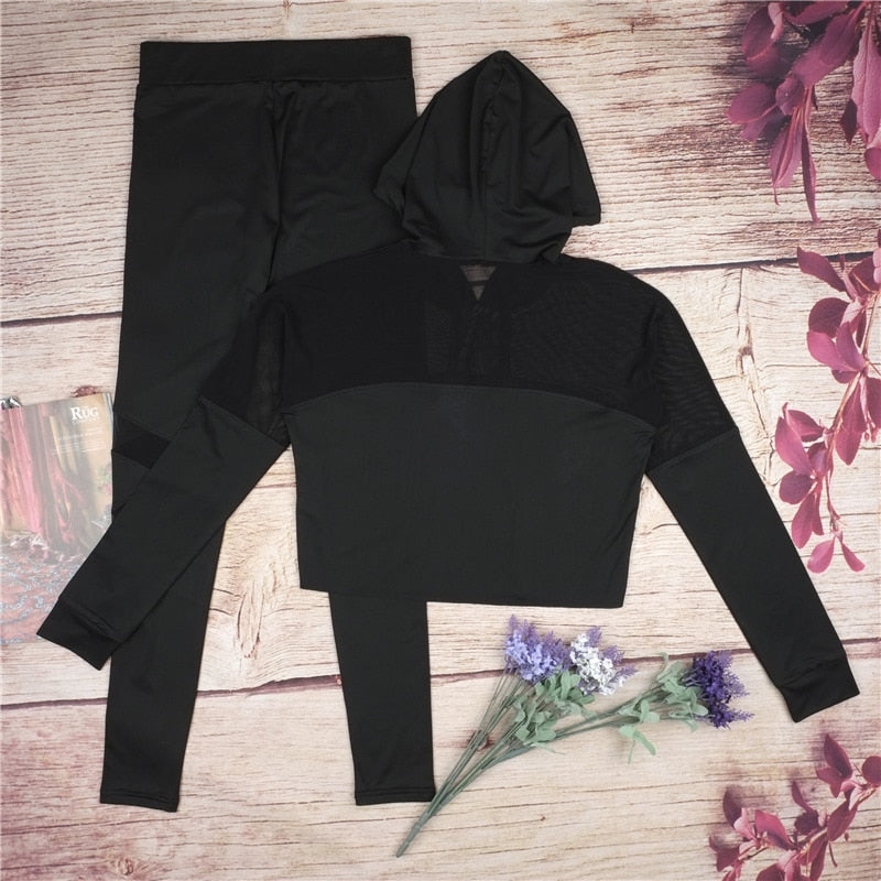 Yoga Top + Sports Pants Sport Suit