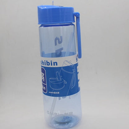 Water Bottle With Flip Straw