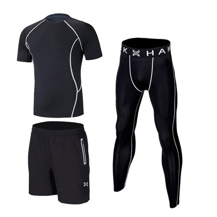 Reflective Men Sports Running Set