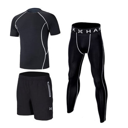 Reflective Men Sports Running Set