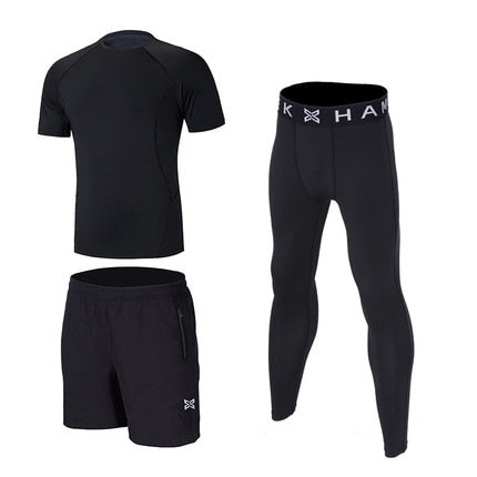 Reflective Men Sports Running Set