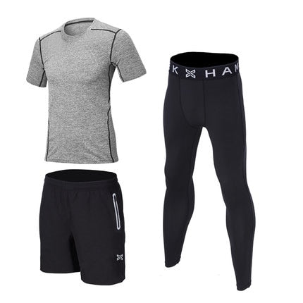 Reflective Men Sports Running Set
