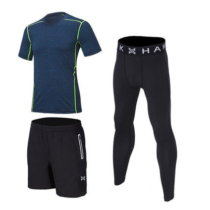 Reflective Men Sports Running Set