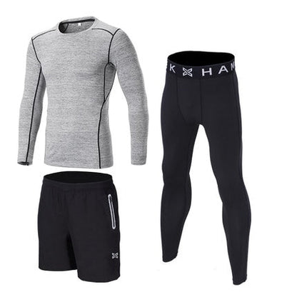 Reflective Men Sports Running Set
