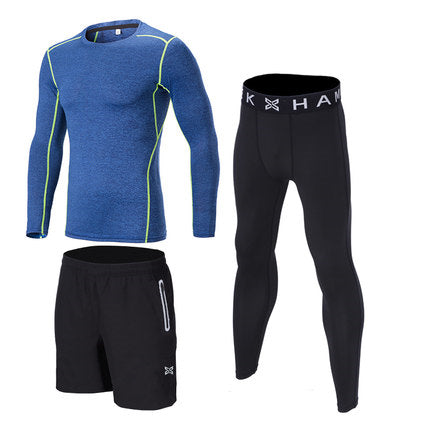 Reflective Men Sports Running Set