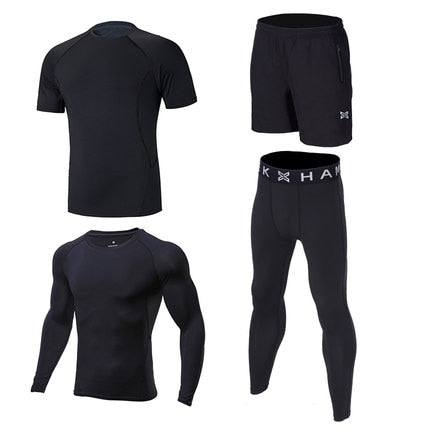 Reflective Men Sports Running Set