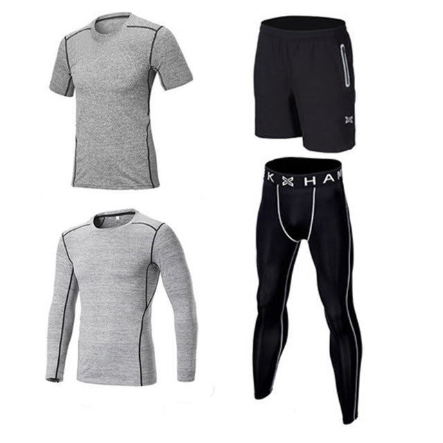 Reflective Men Sports Running Set