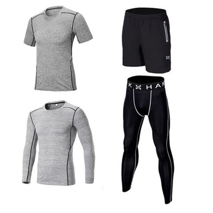 Reflective Men Sports Running Set