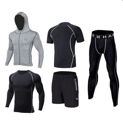 Reflective Men Sports Running Set