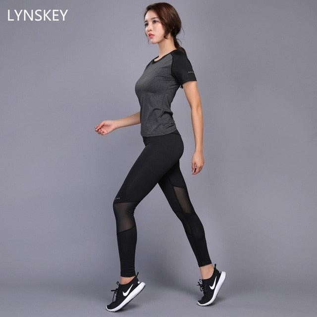 Compressed Yoga Leggings Sport Suit