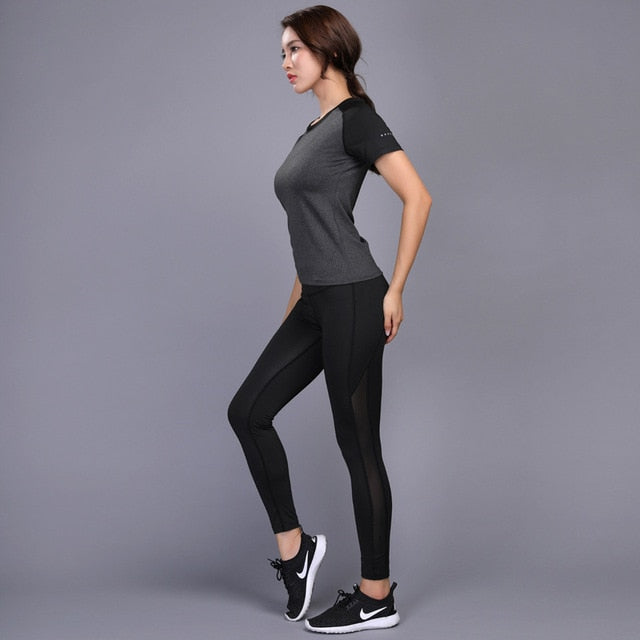 Compressed Yoga Leggings Sport Suit