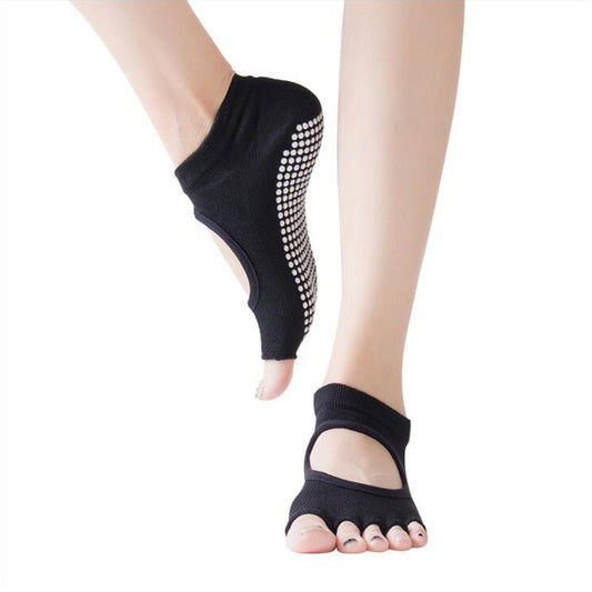 Yoga Socks: Half Toe Backless 5 Fingers