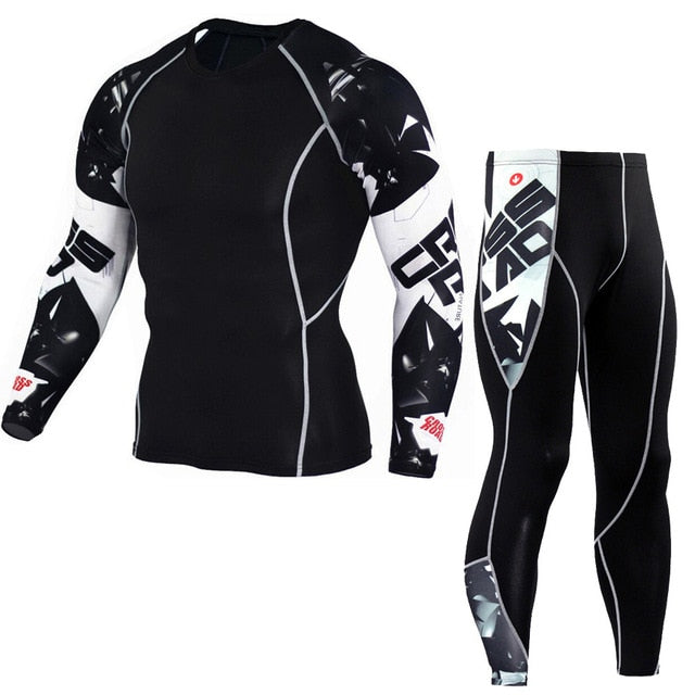 Compression Shirt + Pants Skin-Tight Suit