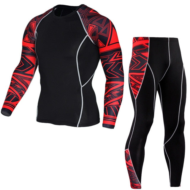 Compression Shirt + Pants Skin-Tight Suit
