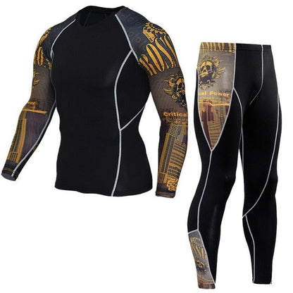 Compression Shirt + Pants Skin-Tight Suit