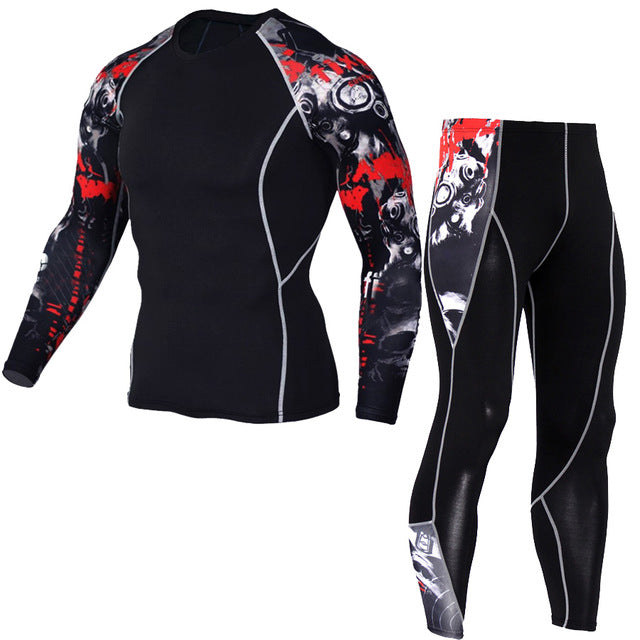 Compression Shirt + Pants Skin-Tight Suit