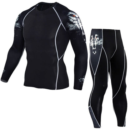 Compression Shirt + Pants Skin-Tight Suit