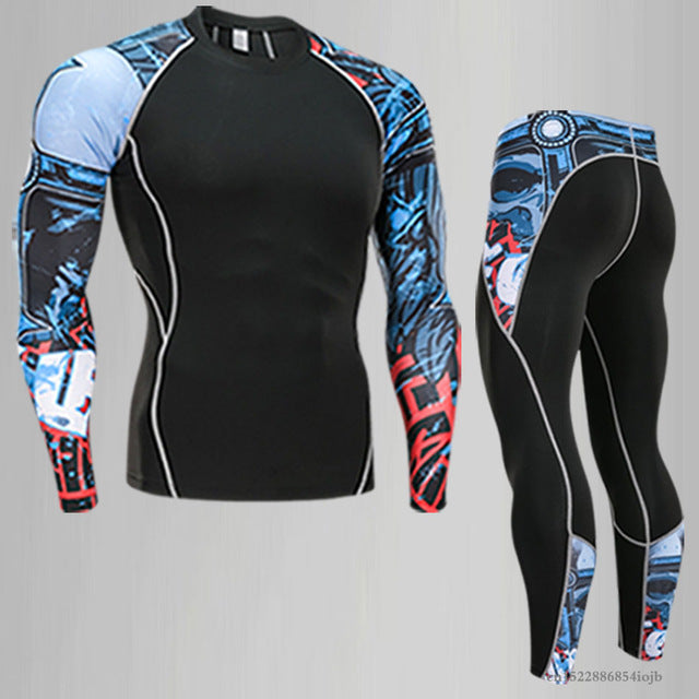 Compression Shirt + Pants Skin-Tight Suit