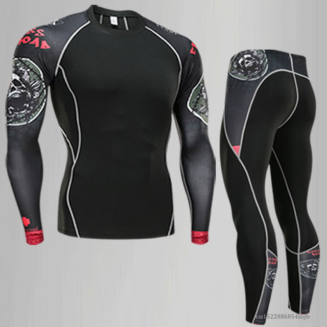 Compression Shirt + Pants Skin-Tight Suit