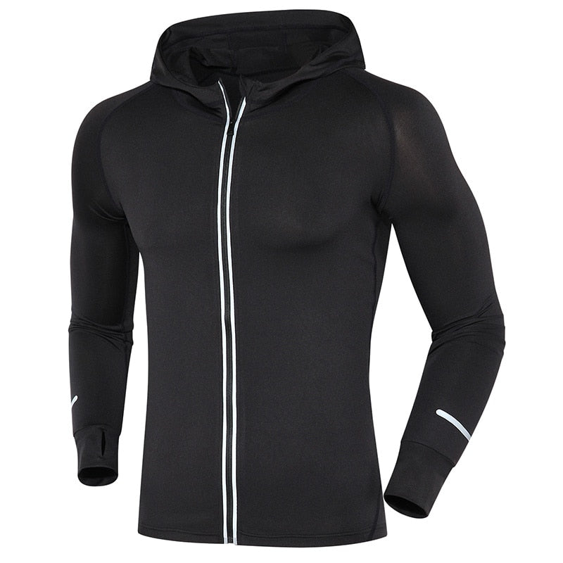 Zipper Elastic Running Jacket