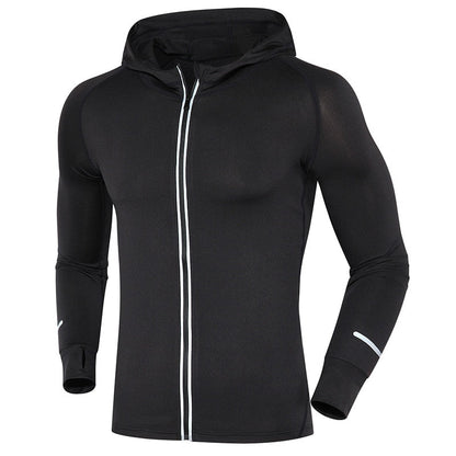 Zipper Elastic Running Jacket