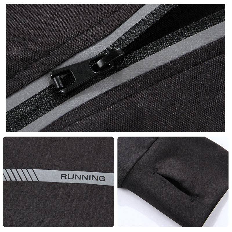 Zipper Elastic Running Jacket