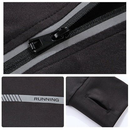 Zipper Elastic Running Jacket