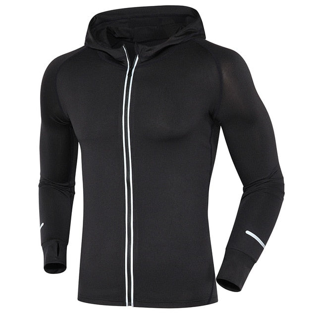Zipper Elastic Running Jacket