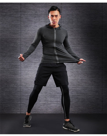 Zipper Elastic Running Jacket