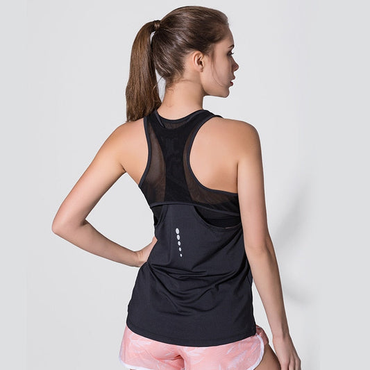 Yoga Sexy Mesh Sleeveless